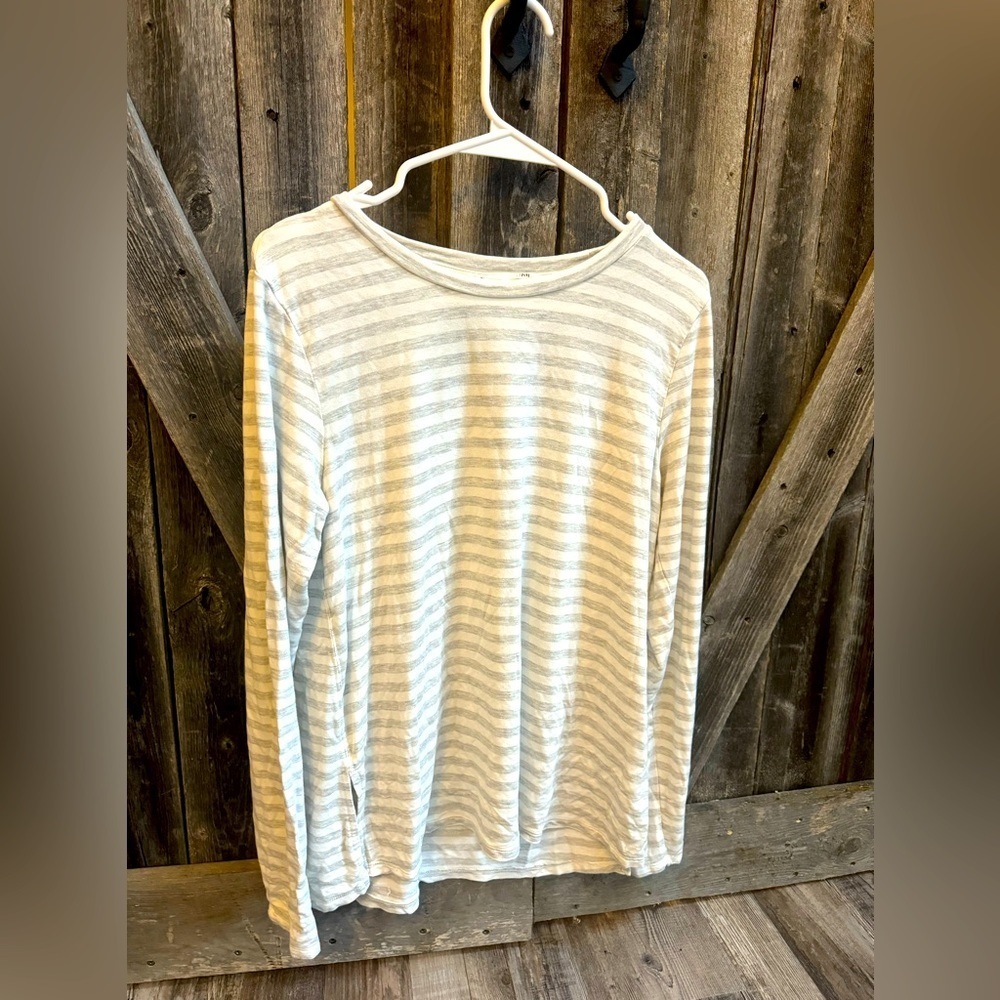 Super soft striped long sleeve.